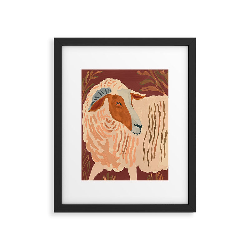 Abstract Rustic Ram Framed Art Print Gallery Image 6