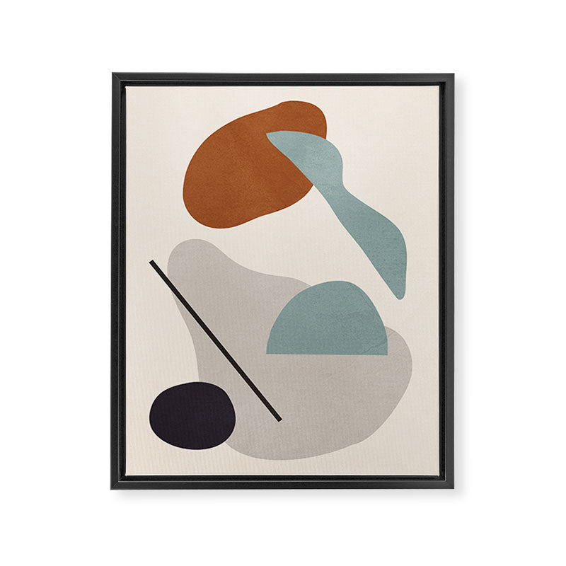 Abstract Shapes 11 Framed Canvas Print Gallery Image 6