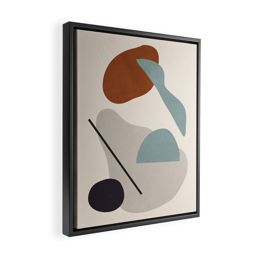 Abstract Shapes 11 Framed Canvas Print Gallery Image 2