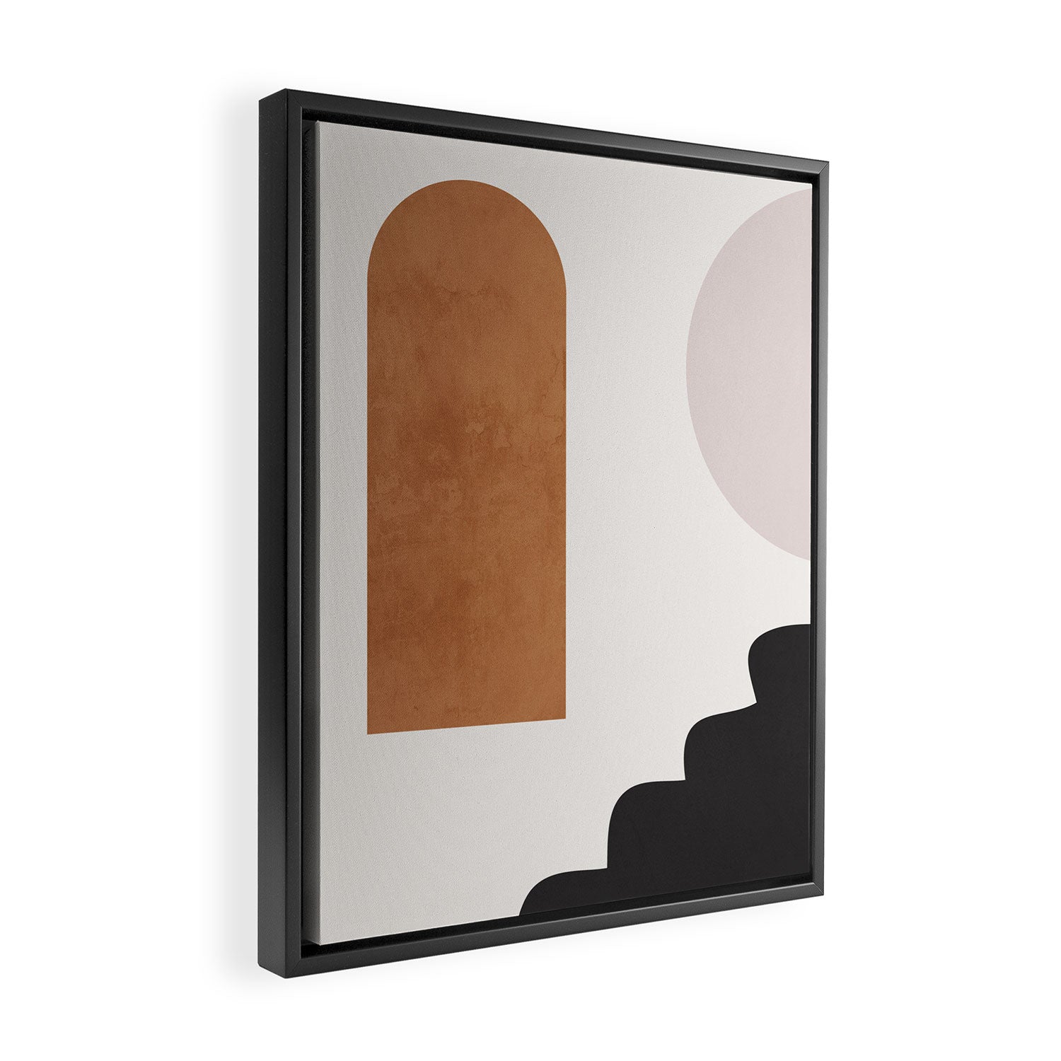 Abstract Shapes 16 Framed Canvas Print Gallery Image 2