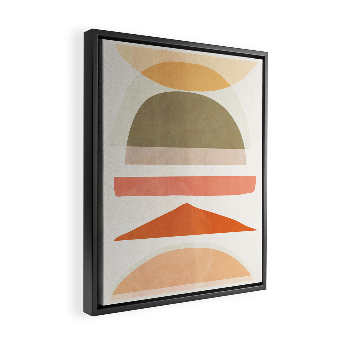 Abstract Shapes 19 Framed Canvas Print Gallery Image 2