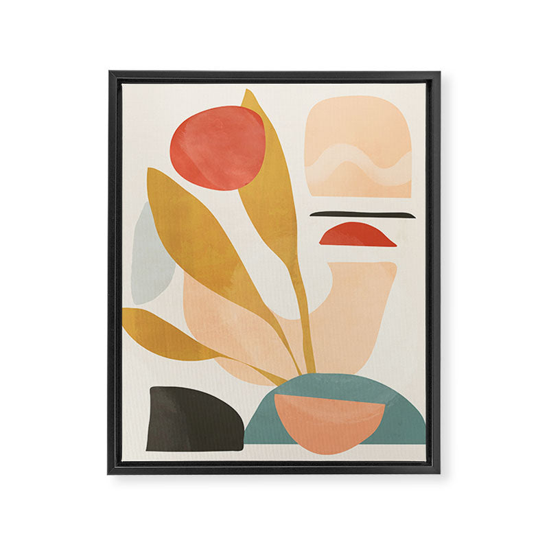 Abstract Shapes 20 Framed Canvas Print Gallery Image 6