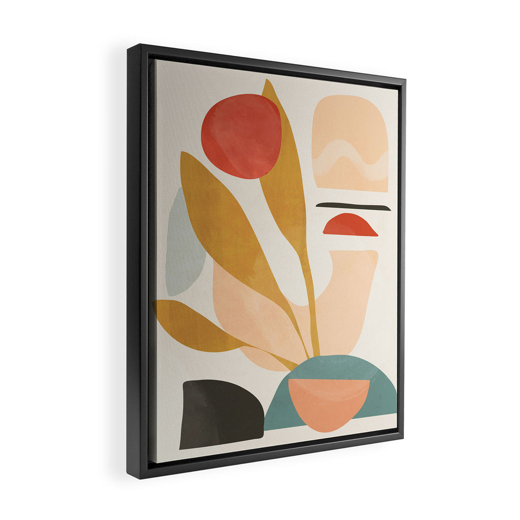 Abstract Shapes 20 Framed Canvas Print Gallery Image 2