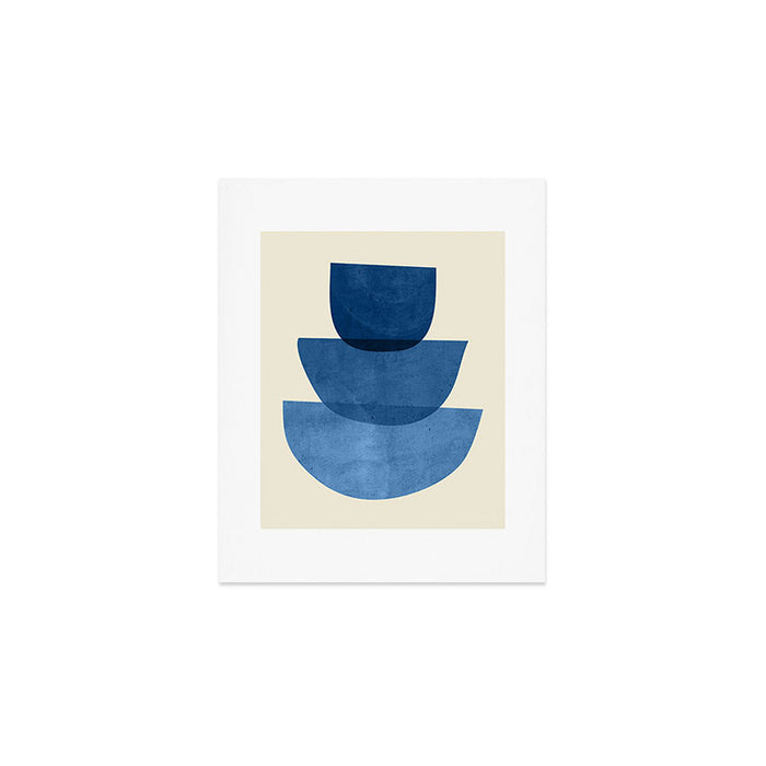 Abstract Shapes 37-Blue Art Print Gallery Image 1