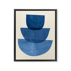 Abstract Shapes 37-Blue Framed Canvas Print Gallery Image 6