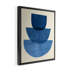 Abstract Shapes 37-Blue Framed Canvas Print Gallery Image 2