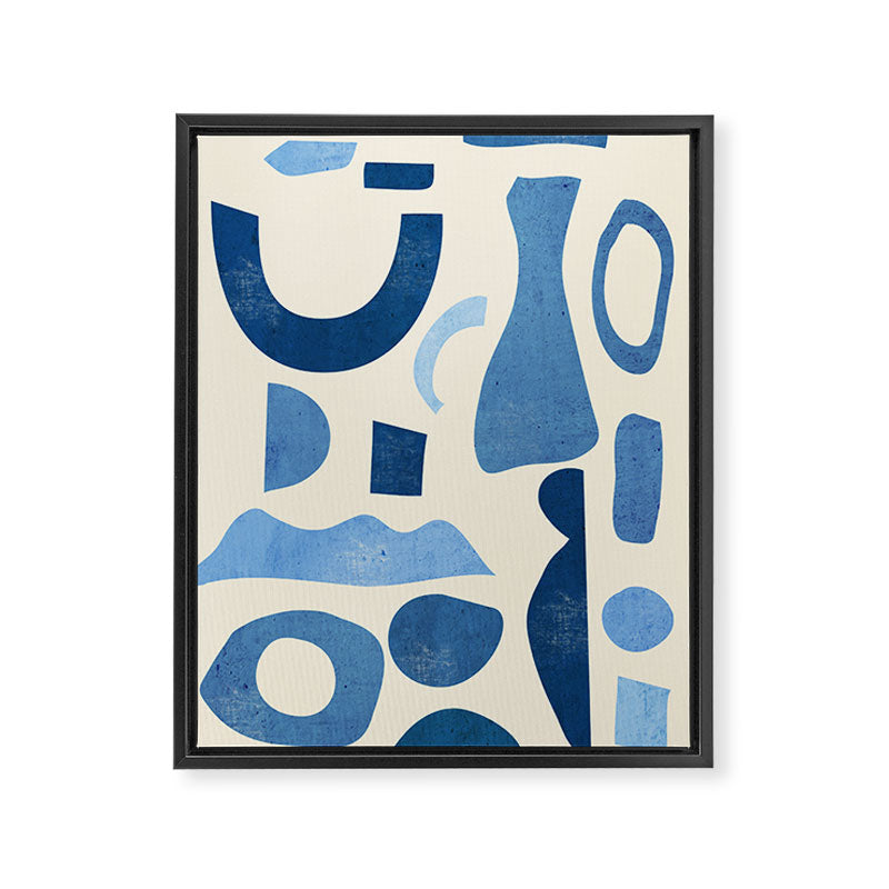 Abstract Shapes 38 Framed Canvas Print Gallery Image 6