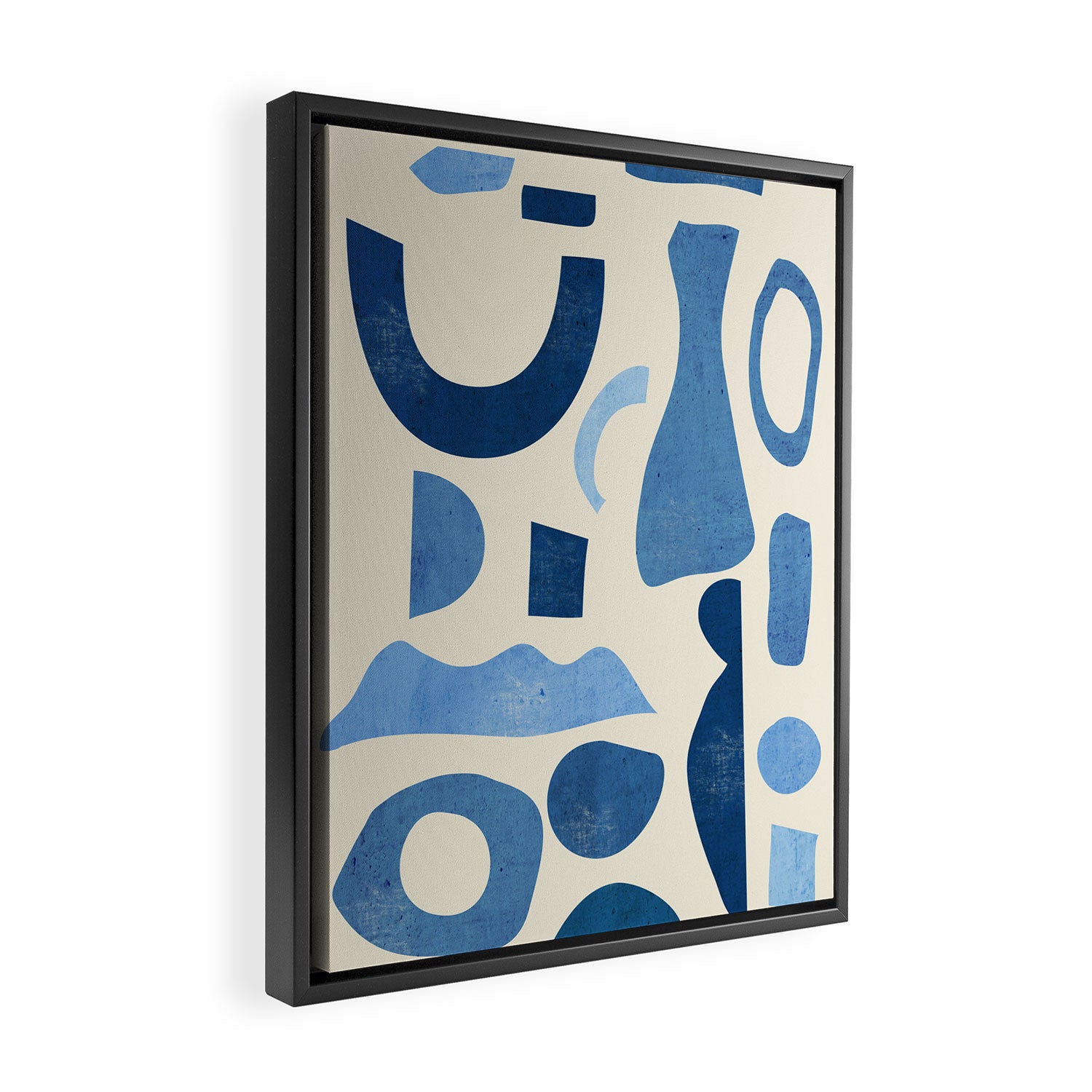 Abstract Shapes 38 Framed Canvas Print Gallery Image 2