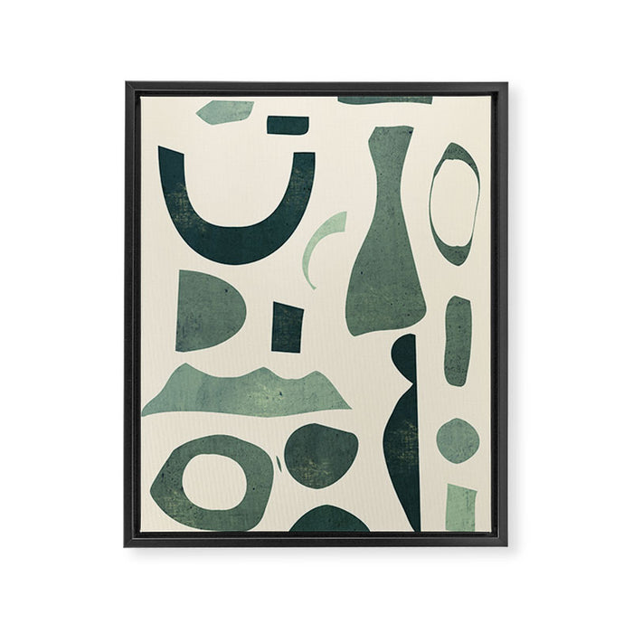 Abstract Shapes 38/4 Framed Canvas Print Gallery Image 1