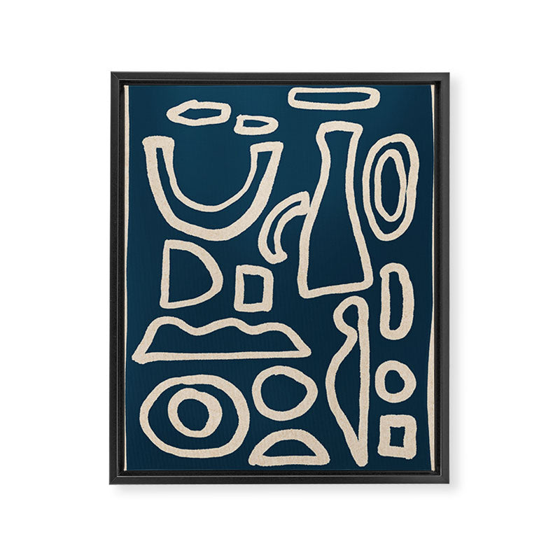 Abstract Shapes 38/9a3 Framed Canvas Print Gallery Image 6