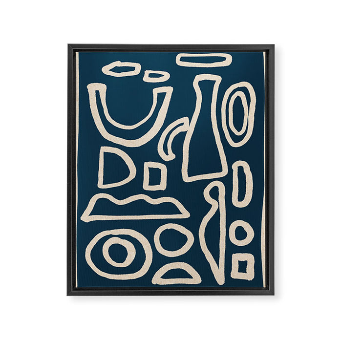Abstract Shapes 38/9a3 Framed Canvas Print Gallery Image 1
