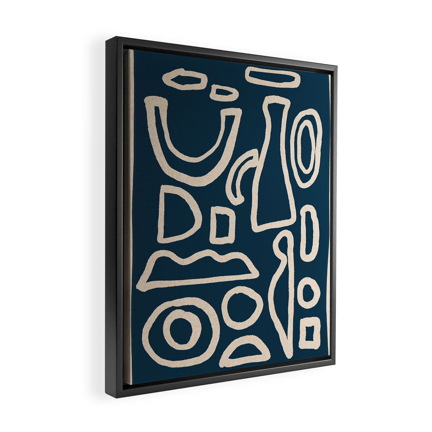 Abstract Shapes 38/9a3 Framed Canvas Print Gallery Image 2