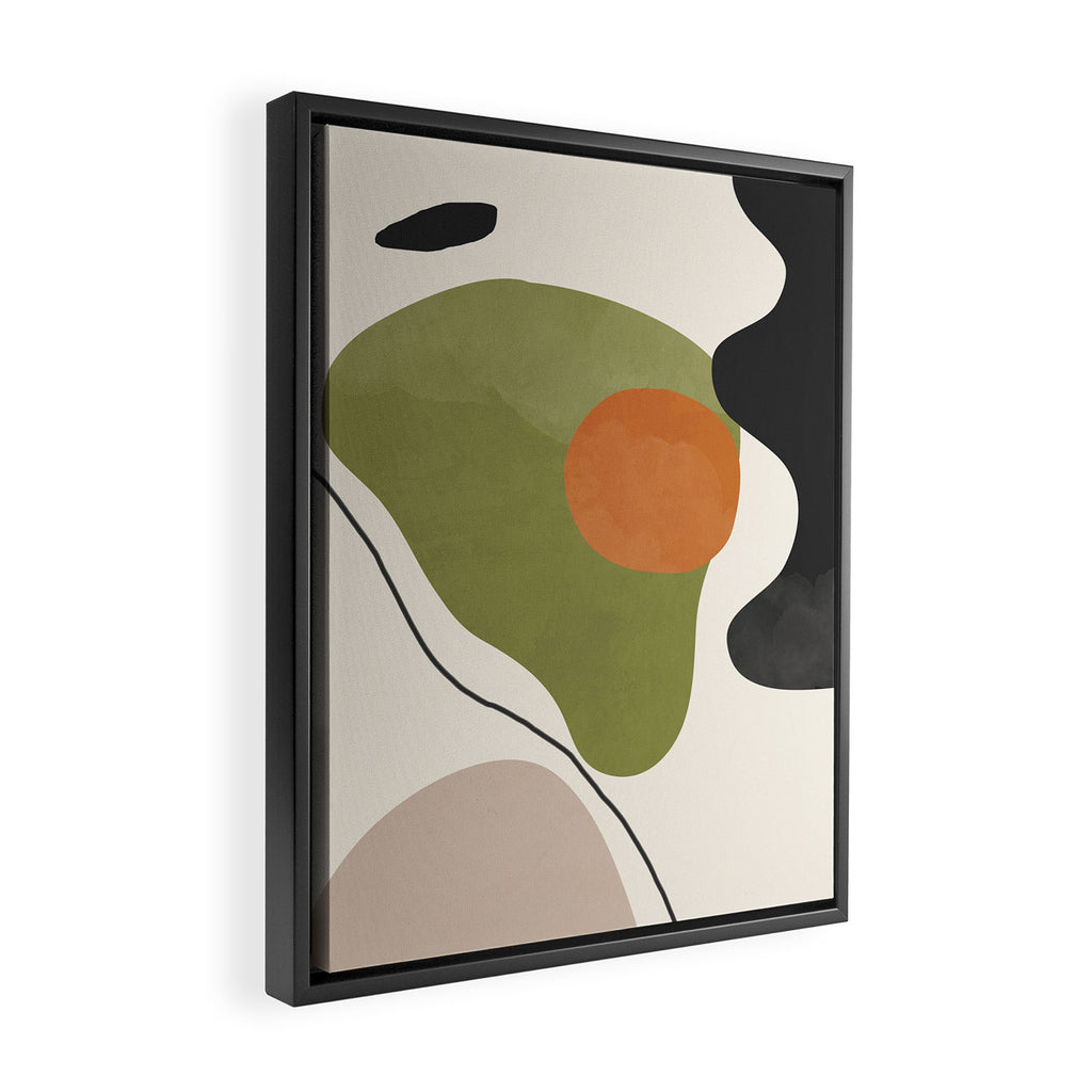 Abstract Shapes 60 Framed Canvas Print Gallery Image 2