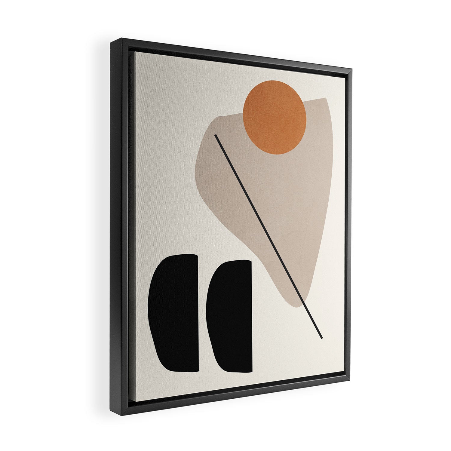 Abstract Shapes 61 Framed Canvas Print Gallery Image 2
