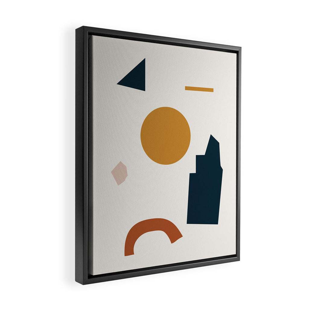 Abstract Shapes 8 Framed Canvas Print Gallery Image 2