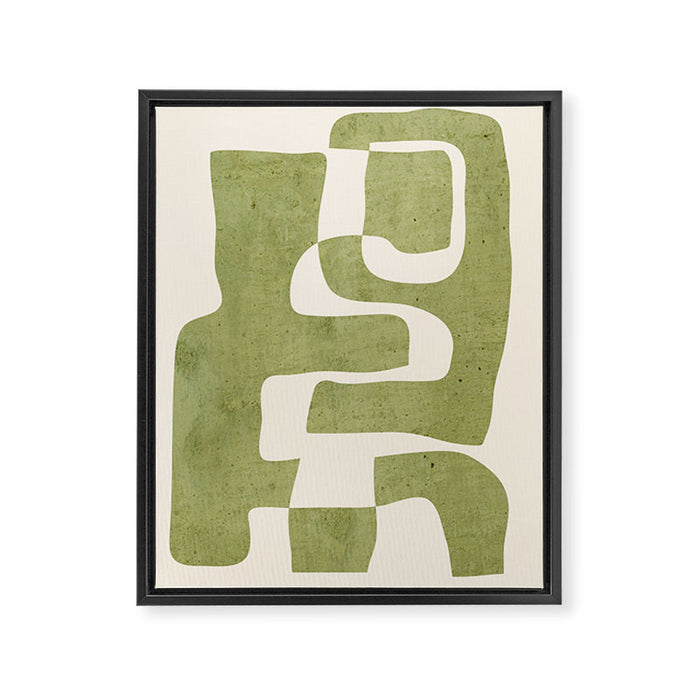 Abstract Shapes Modern Art 22 Framed Canvas Print Gallery Image 1