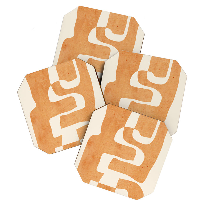 Abstract Shapes Modern Art 24 Coaster Gallery Image 1