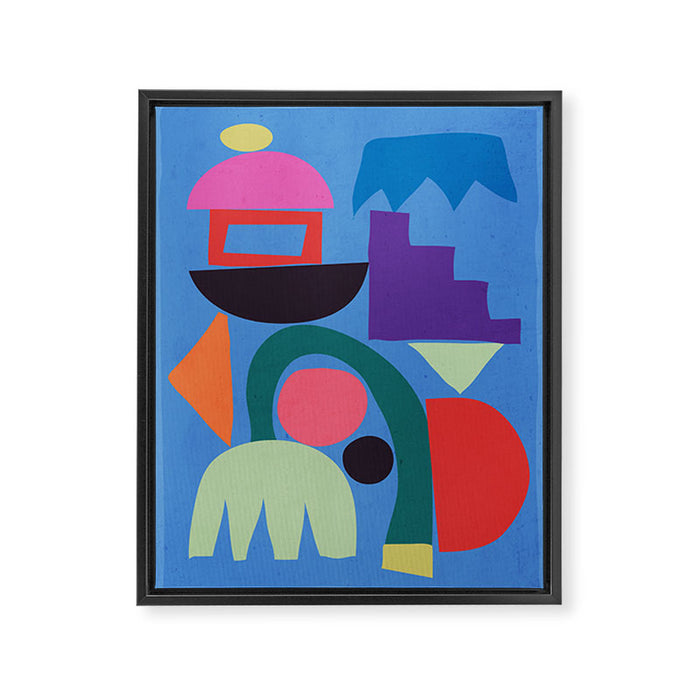 Abstract Shapes Modern Art 3 Framed Canvas Print Gallery Image 1