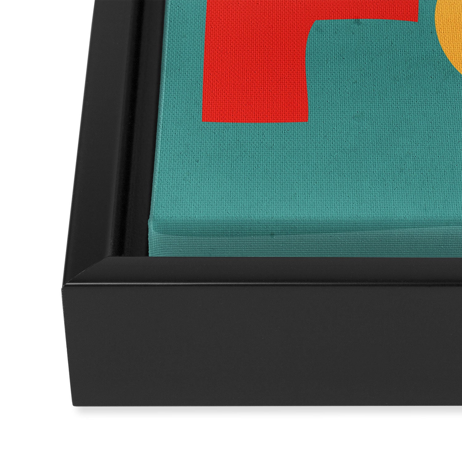Abstract Shapes Modern Art 6 Framed Canvas Print Gallery Image 3