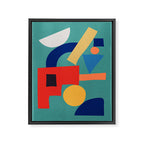 Abstract Shapes Modern Art 6 Framed Canvas Print Gallery Image 6