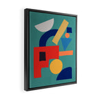 Abstract Shapes Modern Art 6 Framed Canvas Print Gallery Image 2