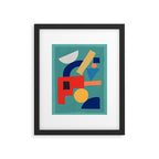 Abstract Shapes Modern Art 6 Framed Art Print Gallery Image 5