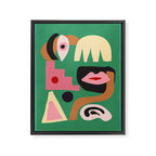 Abstract Shapes Modern Art 7 Framed Canvas Print Gallery Image 6