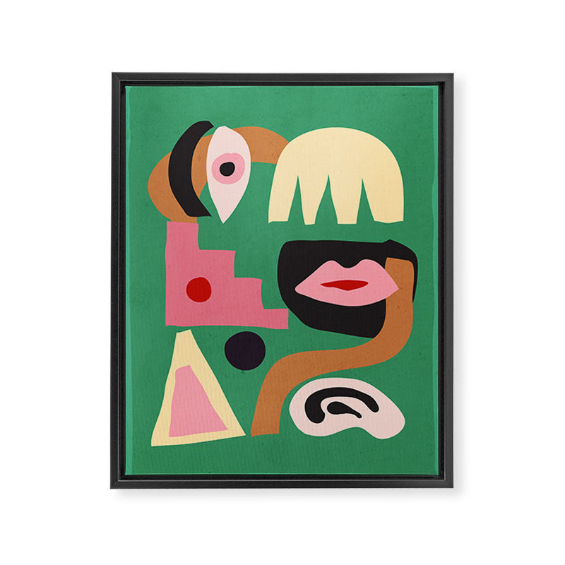 Abstract Shapes Modern Art 7 Framed Canvas Print Gallery Image 6