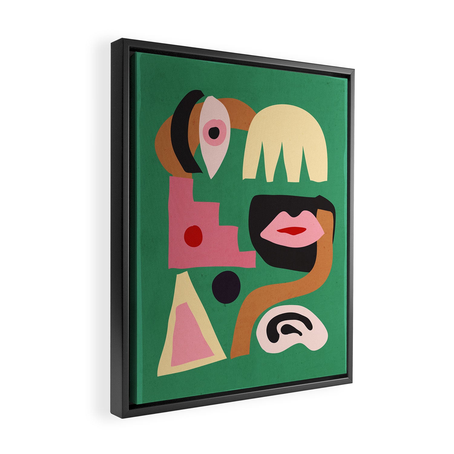 Abstract Shapes Modern Art 7 Framed Canvas Print Gallery Image 2