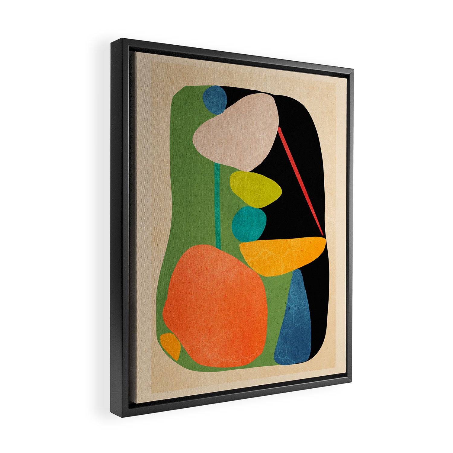 Abstract Stones 8 Framed Canvas Print Gallery Image 2