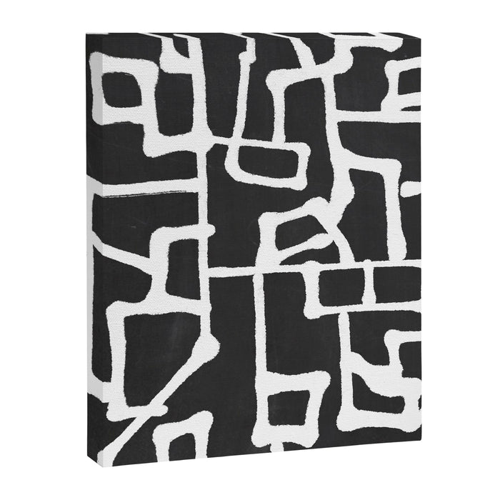 abstract-black and white Canvas Print Gallery Image 1