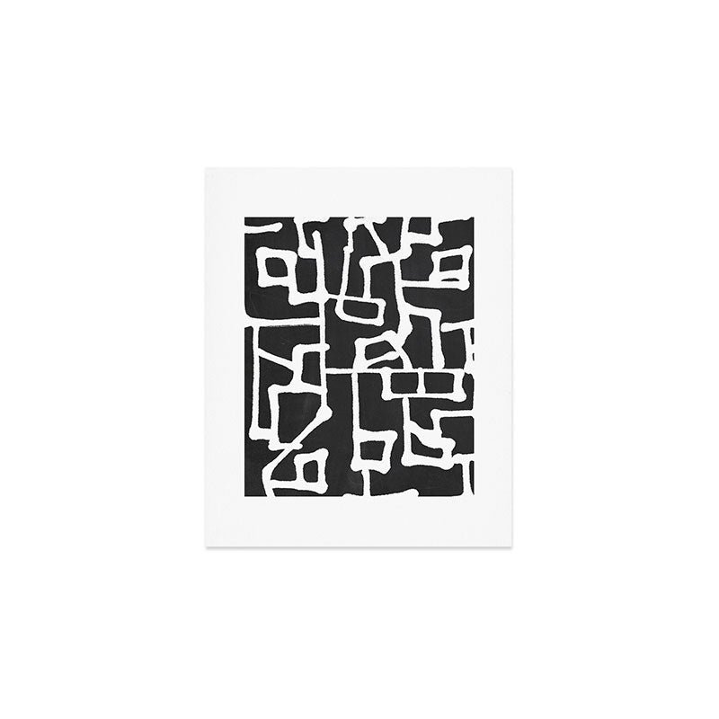 abstract-black and white Art Print Gallery Image 1