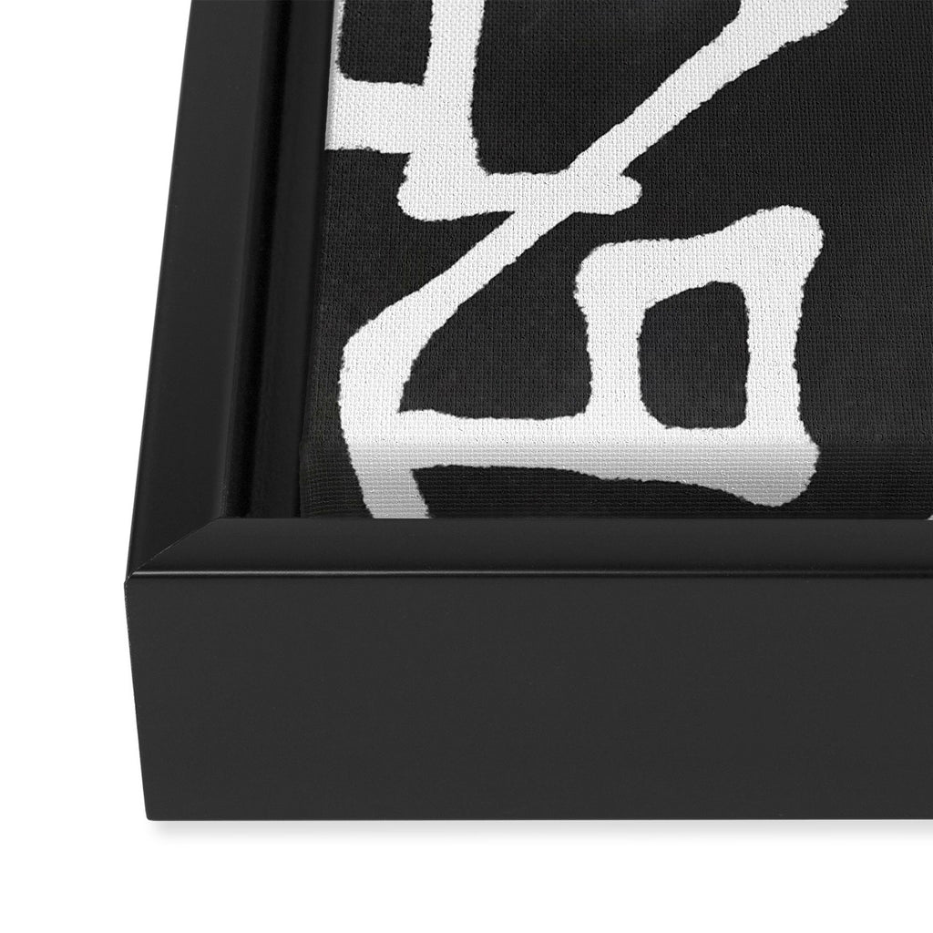 abstract-black and white Framed Canvas Print Gallery Image 3