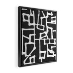 abstract-black and white Framed Canvas Print Gallery Image 2