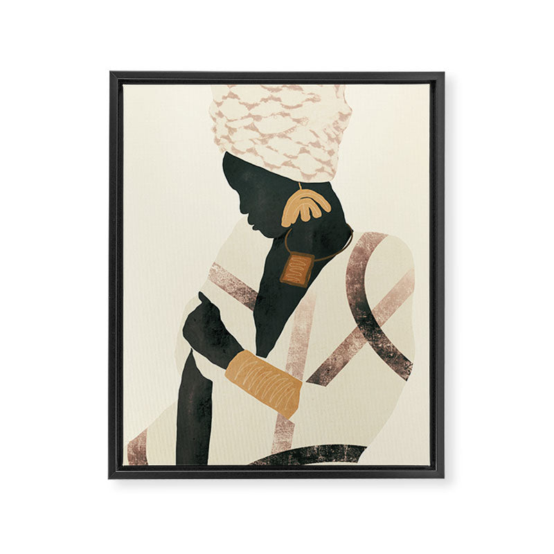 African Woman 2 Framed Canvas Print Gallery Image 6