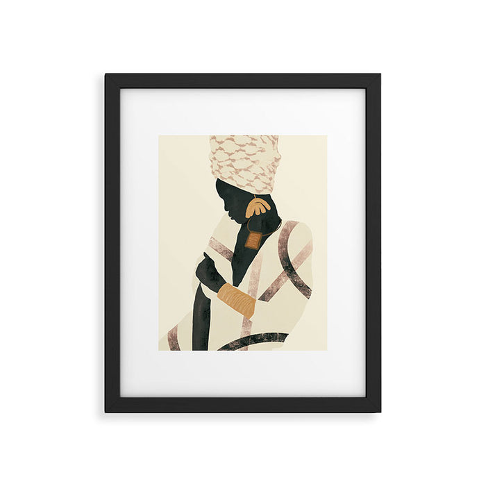African Woman 2 Framed Art Print Gallery Image 1