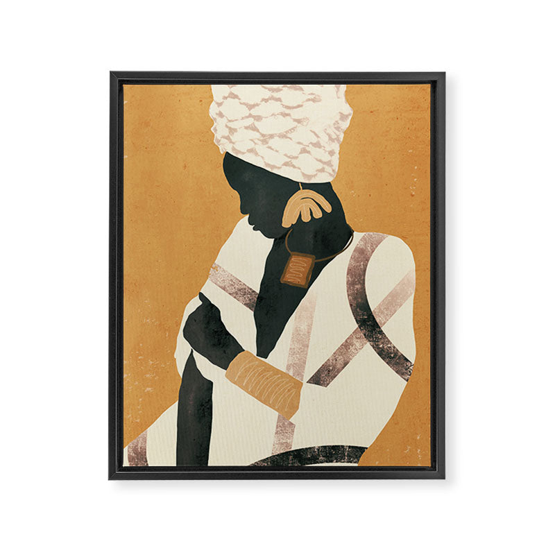 African Woman Framed Canvas Print Gallery Image 6