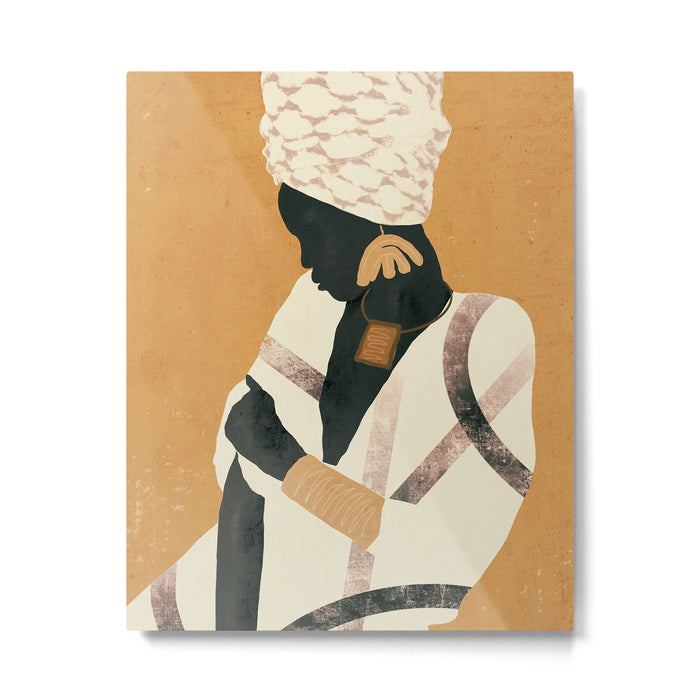 African Woman Metal Print Gallery Image 1