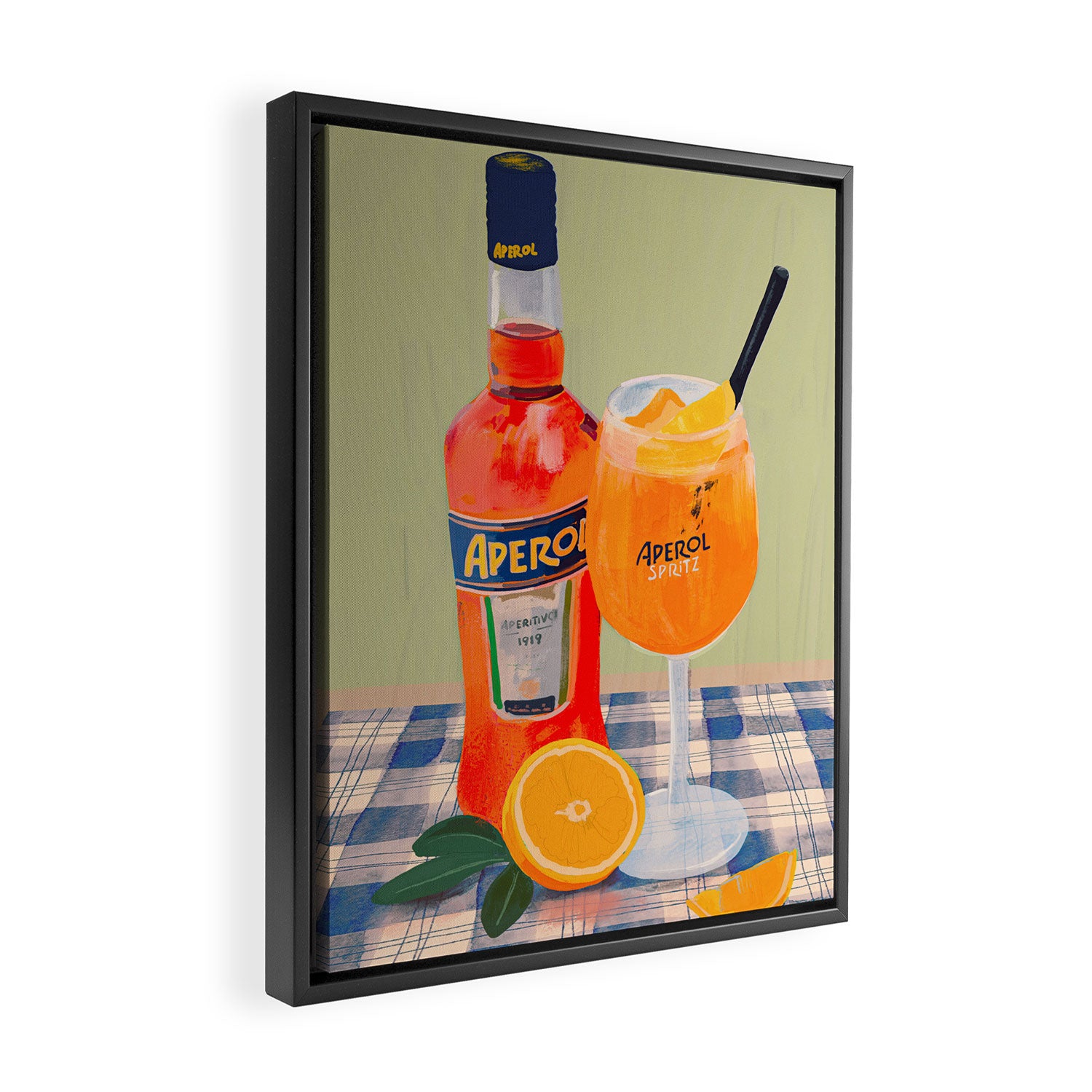 Aperol Spritz Framed Canvas Print Gallery Image 2