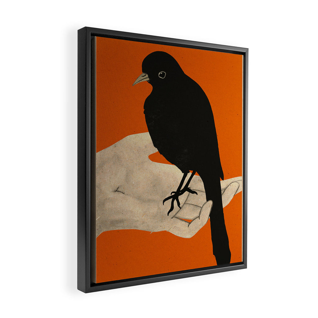 Bird in Hand 5 Framed Canvas Print Gallery Image 2