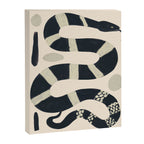Black and White Snake Canvas Print Gallery Image 8