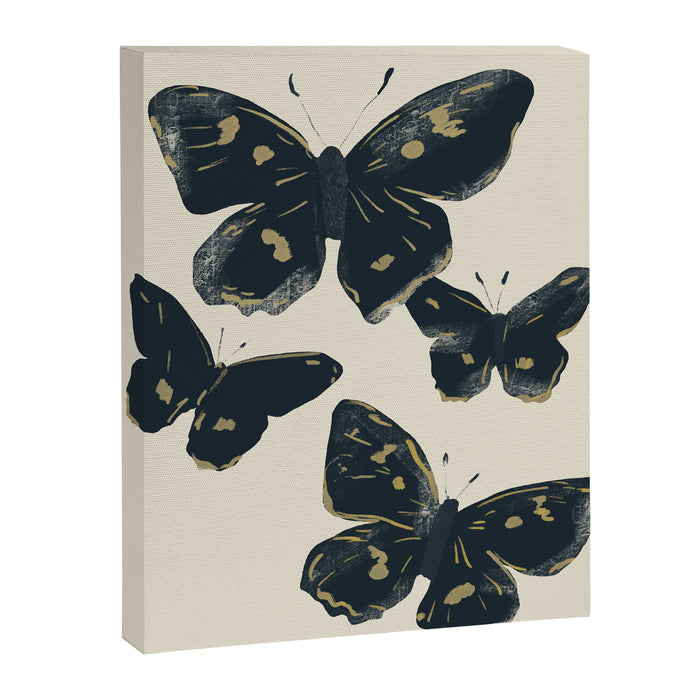 Black Butterflies 2 Canvas Print Gallery Image 1