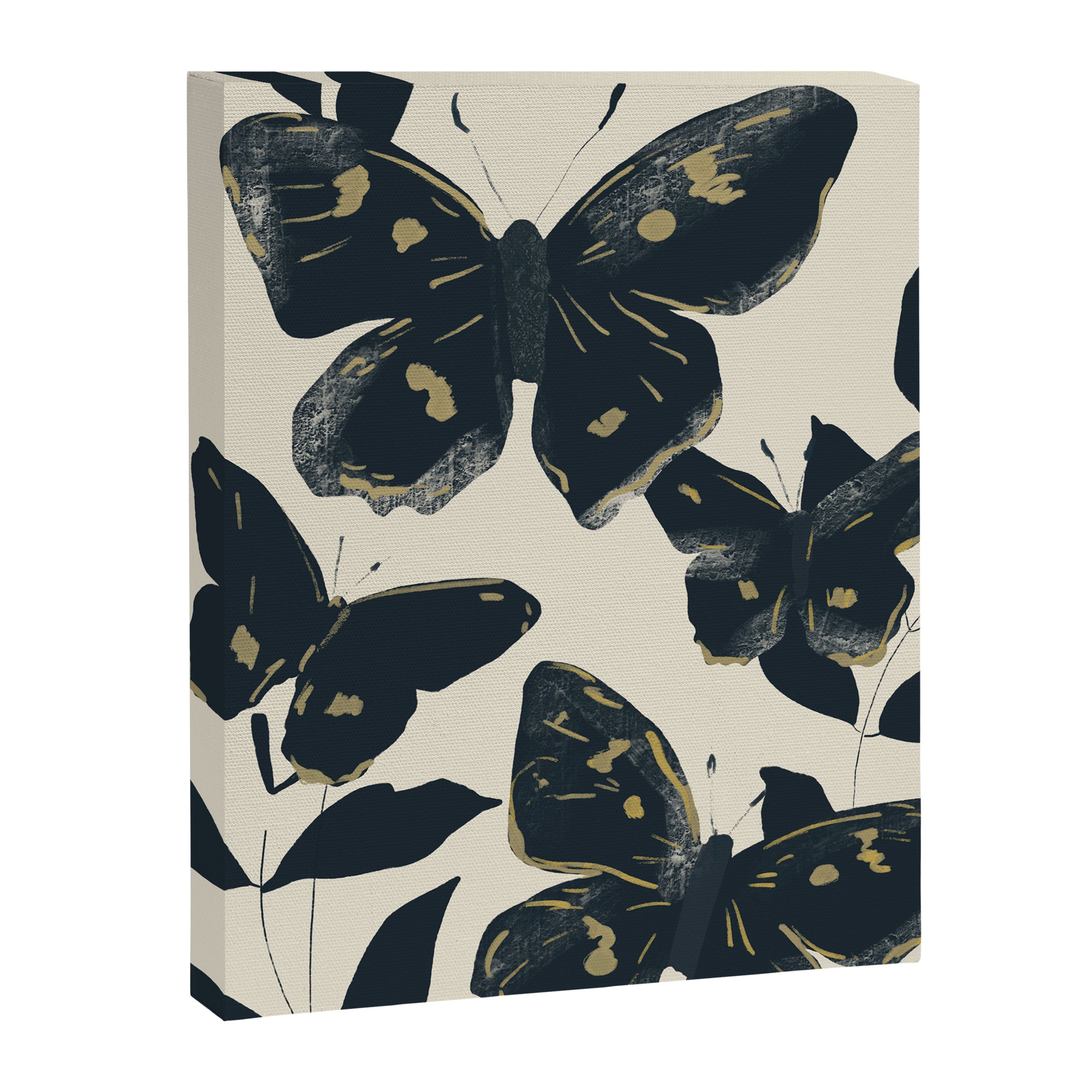 Black Butterflies Canvas Print Gallery Image 6