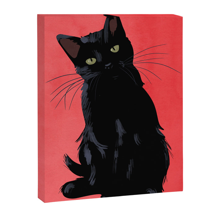 Black cat 2 Canvas Print Gallery Image 1