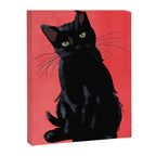 Black cat 2 Canvas Print Gallery Image 6
