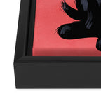 Black cat 2 Framed Canvas Print Gallery Image 3