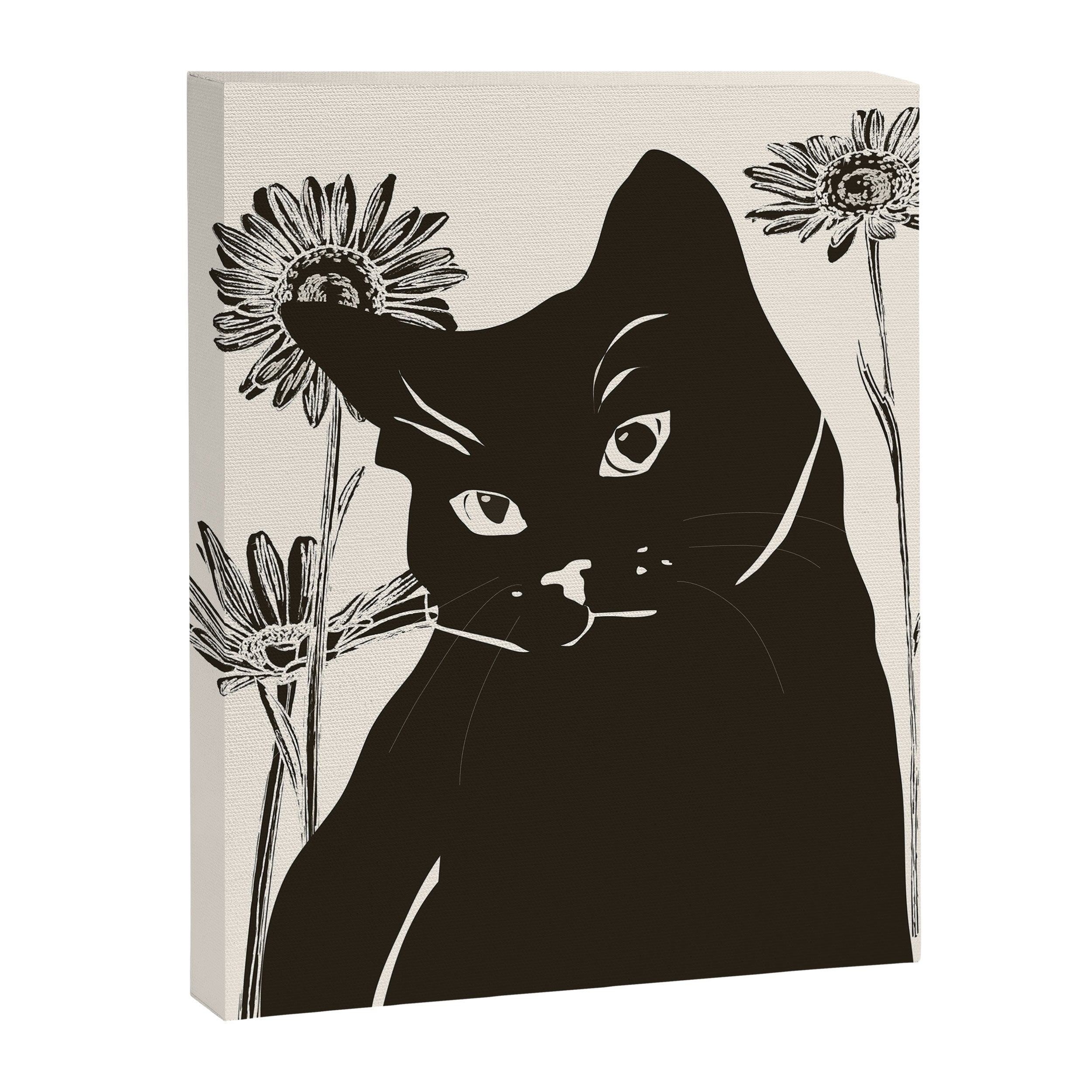 Black Cat 3 Canvas Print Gallery Image 6
