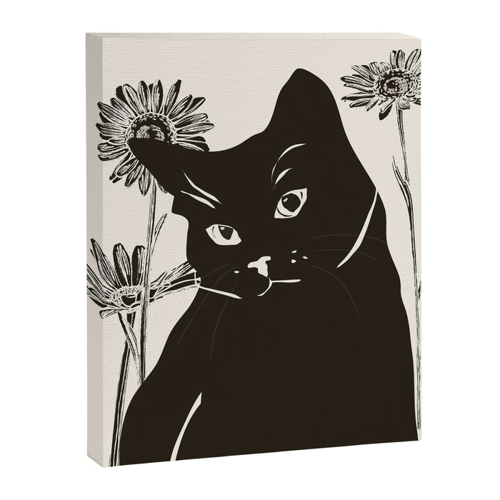 Black Cat 3 Canvas Print Gallery Image 1