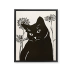Black Cat 3 Framed Canvas Print Gallery Image 6