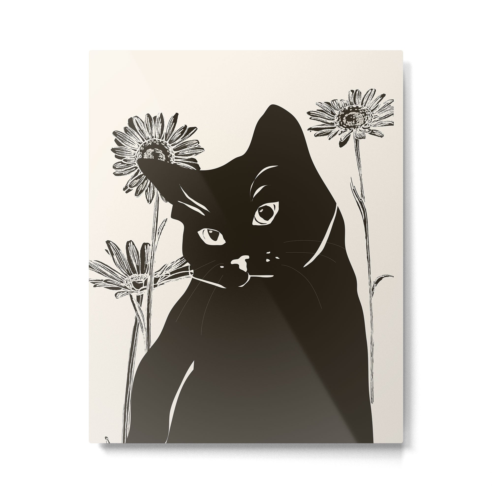Black Cat 3 Metal Print Gallery Image 4